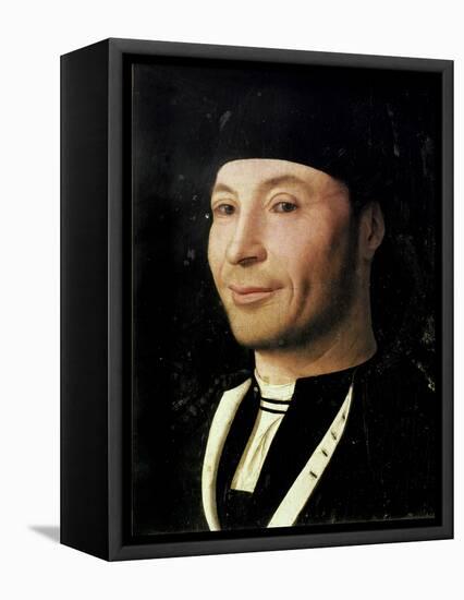 Portrait of an Unknown Man-Antonello da Messina-Framed Stretched Canvas