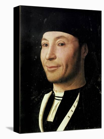 Portrait of an Unknown Man-Antonello da Messina-Stretched Canvas