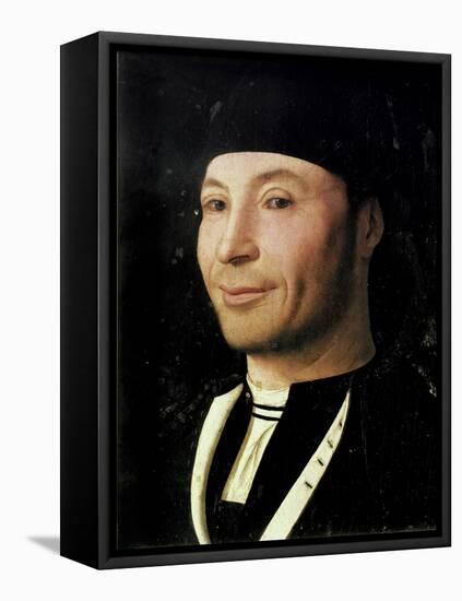 Portrait of an Unknown Man-Antonello da Messina-Framed Stretched Canvas