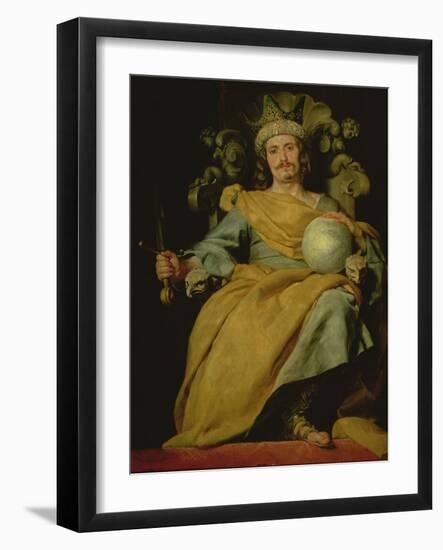 Portrait of an Unknown Spanish King (Oil on Canvas)-Alonso Cano-Framed Giclee Print