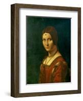 Portrait of an Unknown Woman (La Belle Ferronier), C1490-Leonardo da Vinci-Framed Giclee Print