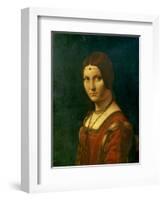 Portrait of an Unknown Woman (La Belle Ferronier), C1490-Leonardo da Vinci-Framed Giclee Print