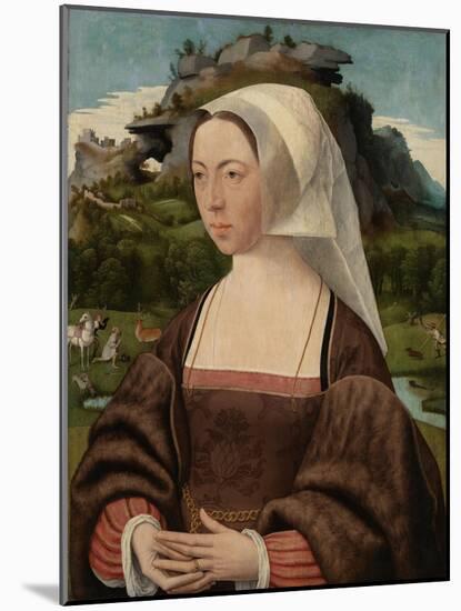 Portrait of an Unknown Woman-Jan Jansz Mostaert-Mounted Art Print