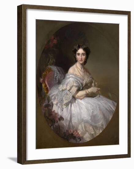 Portrait of Anastasia Ushakova, Née Koni (1824-190)-Ivan Kosmich Makarov-Framed Giclee Print