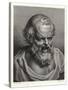 Portrait of Ancient Greek Philosopher Democritus-Peter Paul Rubens-Stretched Canvas