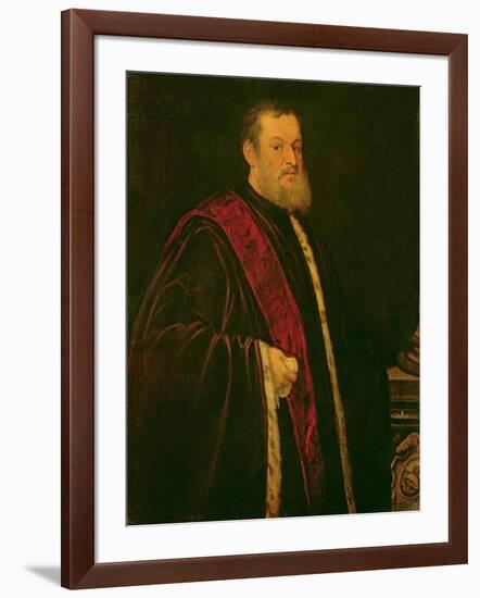 Portrait of Andrea Cappello-Jacopo Robusti Tintoretto-Framed Giclee Print