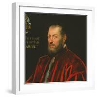 Portrait of Andrea Frizier, Grand Chancellor of Venice-Jacopo Robusti Tintoretto-Framed Giclee Print