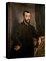 Portrait of Andreas Vesalius-Jacopo Robusti Tintoretto-Stretched Canvas