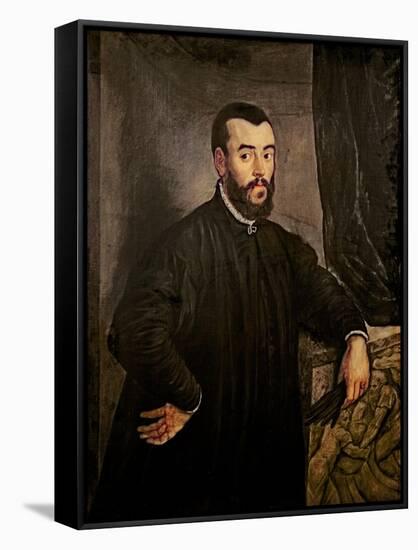 Portrait of Andreas Vesalius-Jacopo Robusti Tintoretto-Framed Stretched Canvas