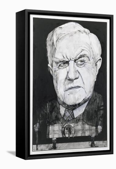 Portrait of Andrew Cruickshank, Illustration for 'The Sunday Times'-Barry Fantoni-Framed Stretched Canvas