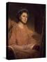 Portrait of Angele Delasalle-Jean Joseph Benjamin Constant-Stretched Canvas