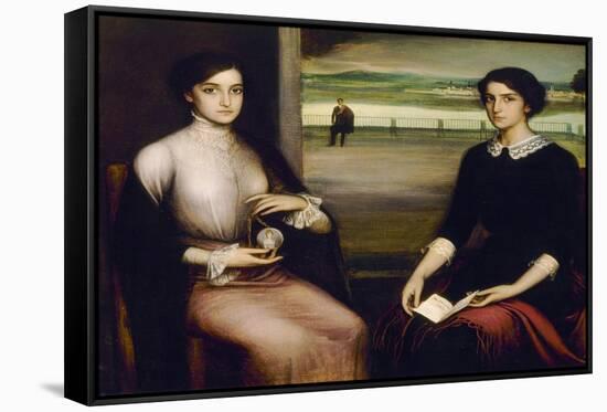 Portrait of Angeles and Fuensanta - 1909 - oil on canvas - 99x119 cm-JULIO ROMERO DE TORRES-Framed Stretched Canvas