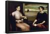 Portrait of Angeles and Fuensanta - 1909 - oil on canvas - 99x119 cm-JULIO ROMERO DE TORRES-Framed Poster