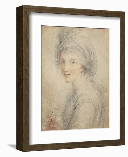 Portrait of Angelica Kauffman-Francesco Bartolozzi-Framed Giclee Print