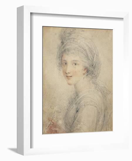 Portrait of Angelica Kauffman-Francesco Bartolozzi-Framed Giclee Print
