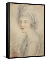 Portrait of Angelica Kauffman-Francesco Bartolozzi-Framed Stretched Canvas