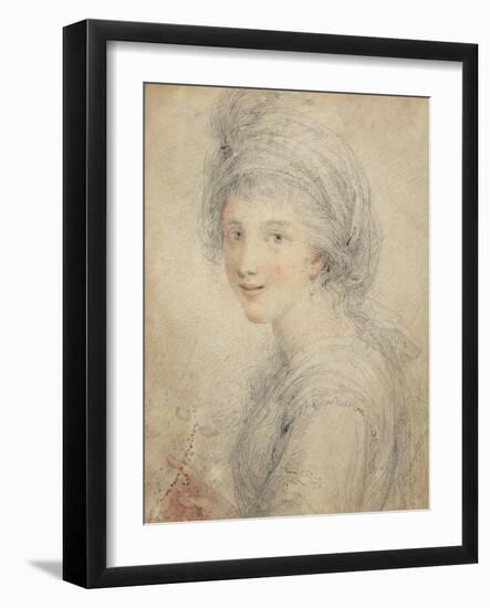 Portrait of Angelica Kauffman-Francesco Bartolozzi-Framed Giclee Print