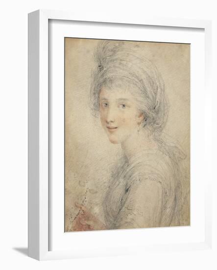 Portrait of Angelica Kauffman-Francesco Bartolozzi-Framed Giclee Print