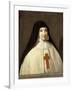 Portrait of Angélique Arnauld (1591-166), Abbess of the Abbey of Port-Royal-Philippe De Champaigne-Framed Giclee Print