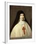 Portrait of Angélique Arnauld (1591-166), Abbess of the Abbey of Port-Royal-Philippe De Champaigne-Framed Giclee Print