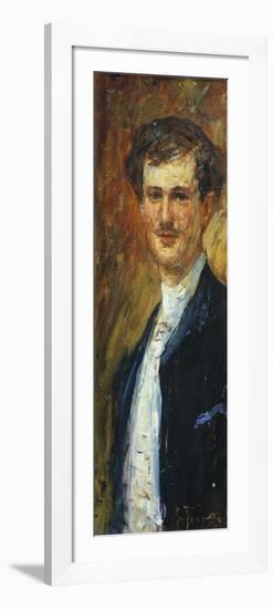 Portrait of Angelo Dall'Oca Bianca, Circa 1887-Giacomo Favretto-Framed Giclee Print