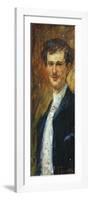 Portrait of Angelo Dall'Oca Bianca, Circa 1887-Giacomo Favretto-Framed Premium Giclee Print