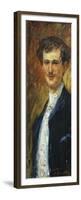 Portrait of Angelo Dall'Oca Bianca, Circa 1887-Giacomo Favretto-Framed Premium Giclee Print