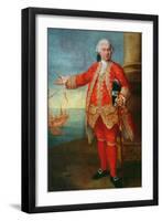 Portrait of Angelo Memmo Dressed as a Sea Captain-Alessandro Longhi-Framed Giclee Print