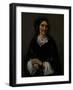 Portrait of Anika Psalmon, Mrs. Robin, 1862-Gustave Courbet-Framed Giclee Print