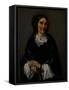 Portrait of Anika Psalmon, Mrs. Robin, 1862-Gustave Courbet-Framed Stretched Canvas