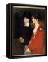 Portrait of Ann and Mary Constable. Painting by John Constable (1776-1837), circa 1810-1814. Privat-John Constable-Framed Stretched Canvas