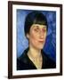 Portrait of Anna Akhmatova (1889-1966) 1922-Kuzma Sergeevich Petrov-Vodkin-Framed Giclee Print