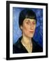 Portrait of Anna Akhmatova (1889-1966) 1922-Kuzma Sergeevich Petrov-Vodkin-Framed Giclee Print