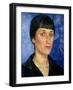 Portrait of Anna Akhmatova (1889-1966) 1922-Kuzma Sergeevich Petrov-Vodkin-Framed Giclee Print