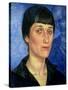 Portrait of Anna Akhmatova (1889-1966) 1922-Kuzma Sergeevich Petrov-Vodkin-Stretched Canvas