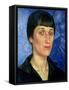 Portrait of Anna Akhmatova (1889-1966) 1922-Kuzma Sergeevich Petrov-Vodkin-Framed Stretched Canvas