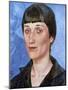Portrait of Anna Akhmatova, 1922-Kuz'ma Petrov-Vodkin-Mounted Giclee Print