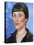 Portrait of Anna Akhmatova, 1922-Kuz'ma Petrov-Vodkin-Stretched Canvas