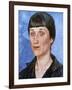 Portrait of Anna Akhmatova, 1922-Kuz'ma Petrov-Vodkin-Framed Giclee Print