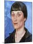 Portrait of Anna Akhmatova, 1922-Kuz'ma Petrov-Vodkin-Mounted Giclee Print