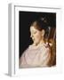 Portrait of Anna Ancher, the Artist's Wife-Michael Peter Ancher-Framed Giclee Print