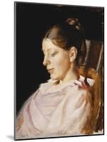 Portrait of Anna Ancher, the Artist's Wife-Michael Peter Ancher-Mounted Giclee Print