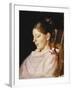 Portrait of Anna Ancher, the Artist's Wife-Michael Peter Ancher-Framed Giclee Print