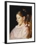 Portrait of Anna Ancher, the Artist's Wife-Michael Peter Ancher-Framed Giclee Print