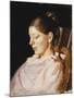 Portrait of Anna Ancher, the Artist's Wife-Michael Peter Ancher-Mounted Giclee Print