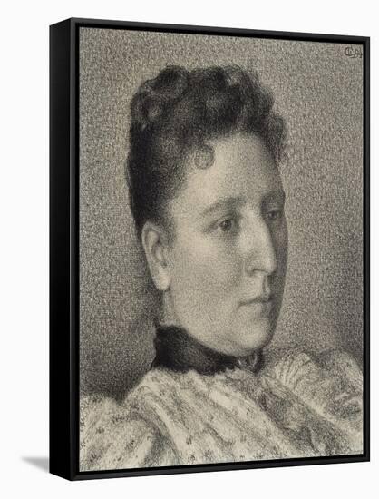 Portrait of Anna Boch, 1894-Georges Lemmen-Framed Stretched Canvas