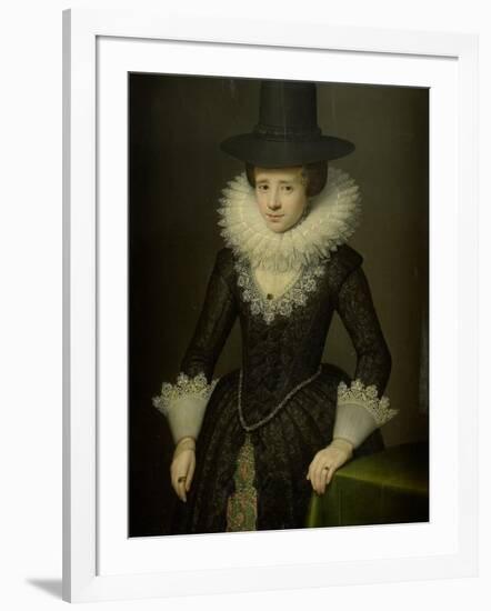 Portrait of Anna Boudaen Courten-Salomon Mesdach-Framed Art Print