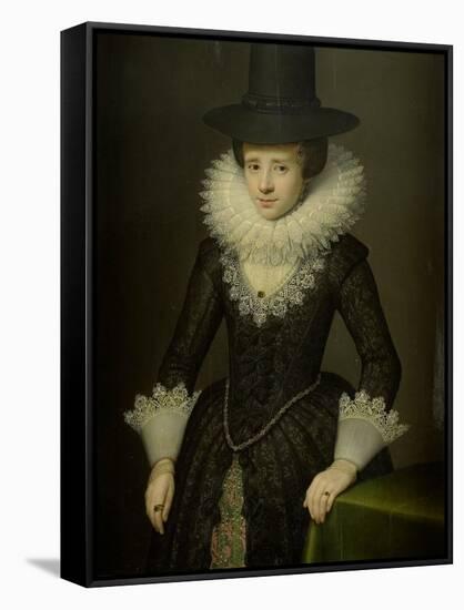 Portrait of Anna Boudaen Courten-Salomon Mesdach-Framed Stretched Canvas