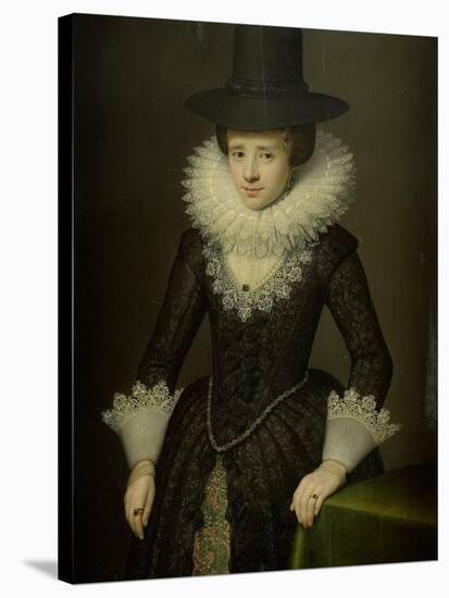 Portrait of Anna Boudaen Courten-Salomon Mesdach-Stretched Canvas