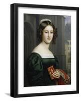 Portrait of Anna Hillmaier, 1829-Joseph Karl Stieler-Framed Giclee Print